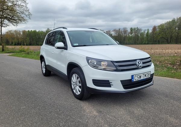 Volkswagen Tiguan cena 49600 przebieg: 195000, rok produkcji 2014 z Świecie małe 466